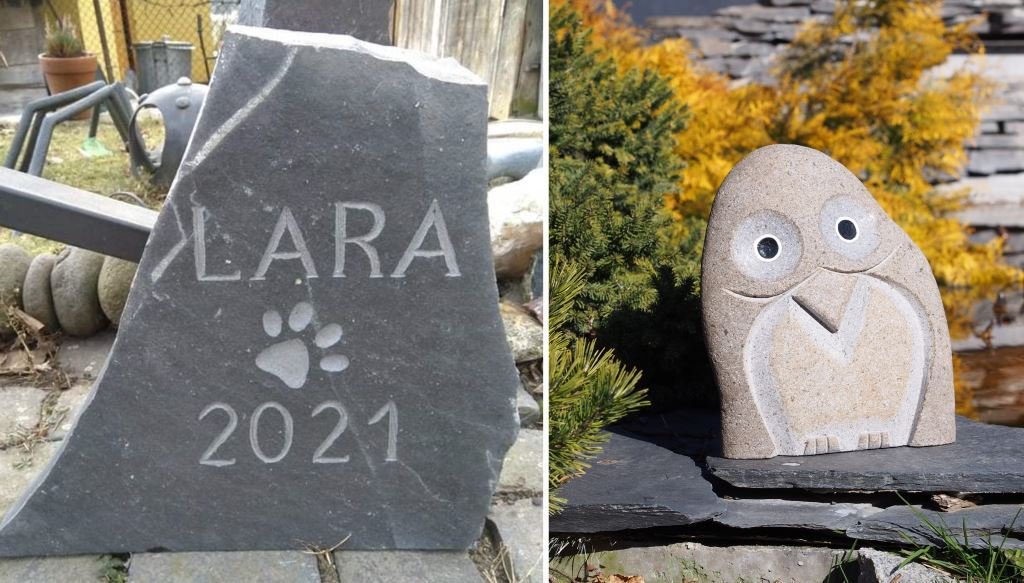 Pomníky pre zvieratá a dekorácie z kameňa | Kamenárstvo Martinský cintorín
